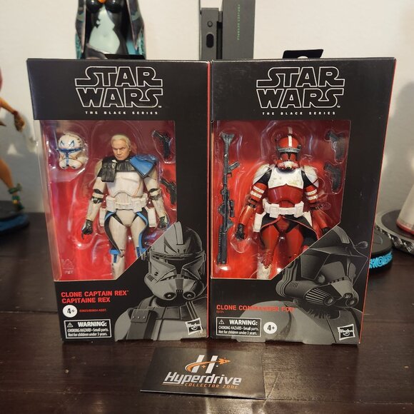 Star Wars The Black Series Clone Captain Rex & Commander Fox Bundle *Box Opener* - Picture 1 of 2